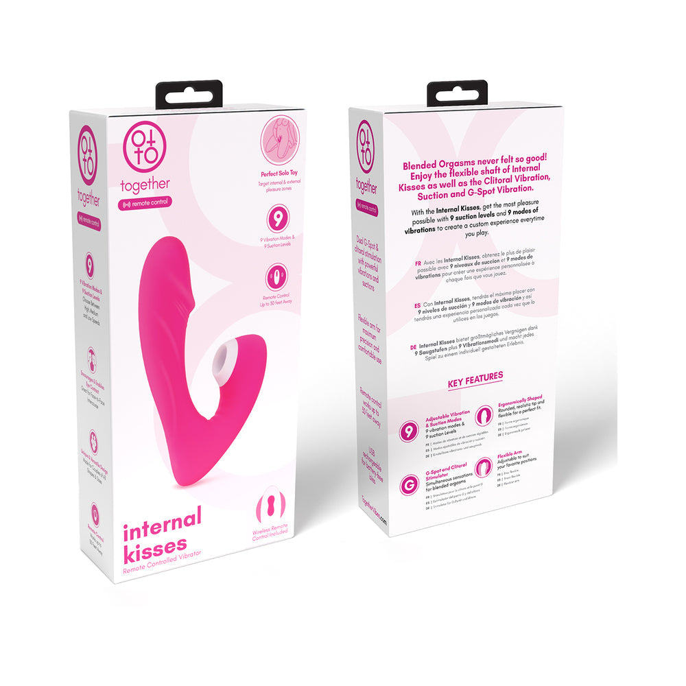 Together Internal Kiss RC Vibrator Pink