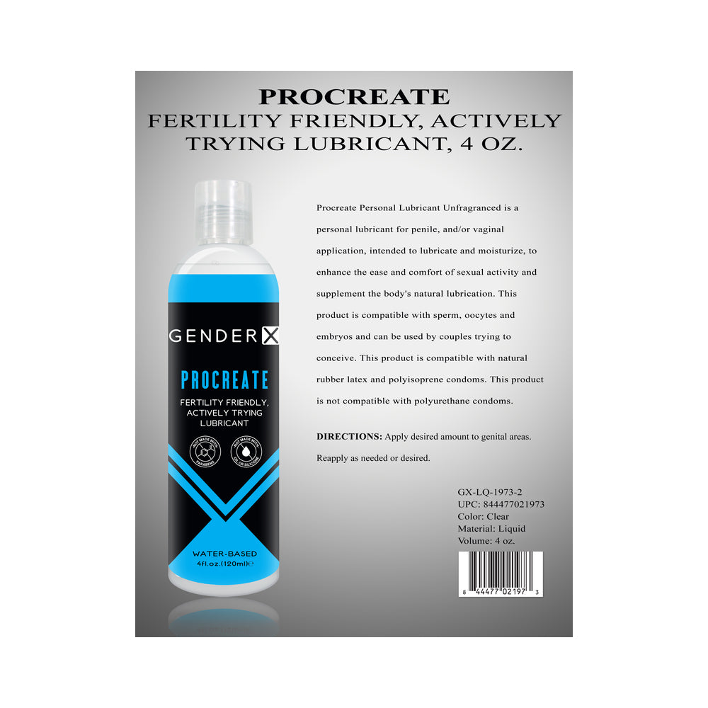 GX Procreate Friendly Personal Lube 4oz