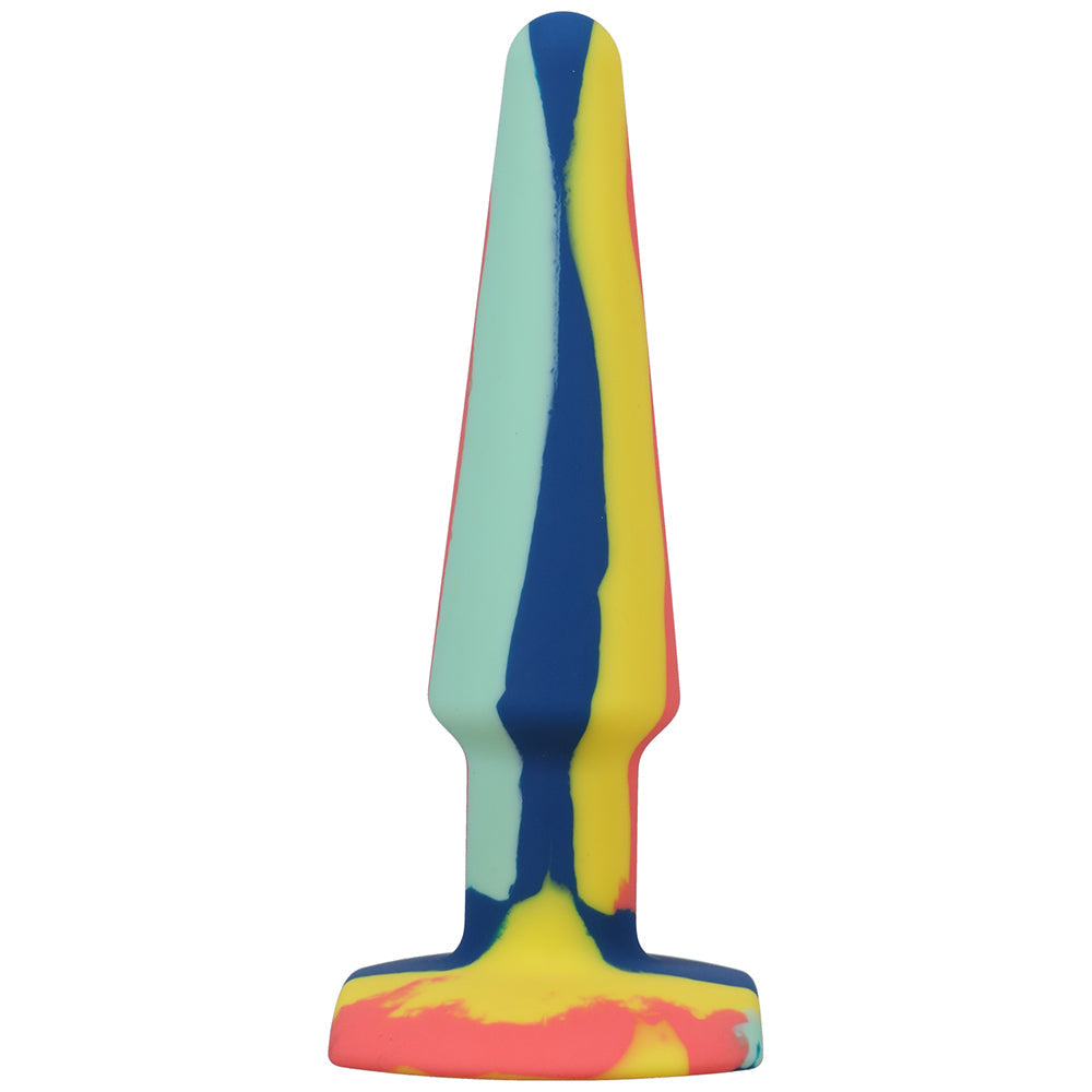 A-Play Groovy Sili Anal Plug 5in Sunrise