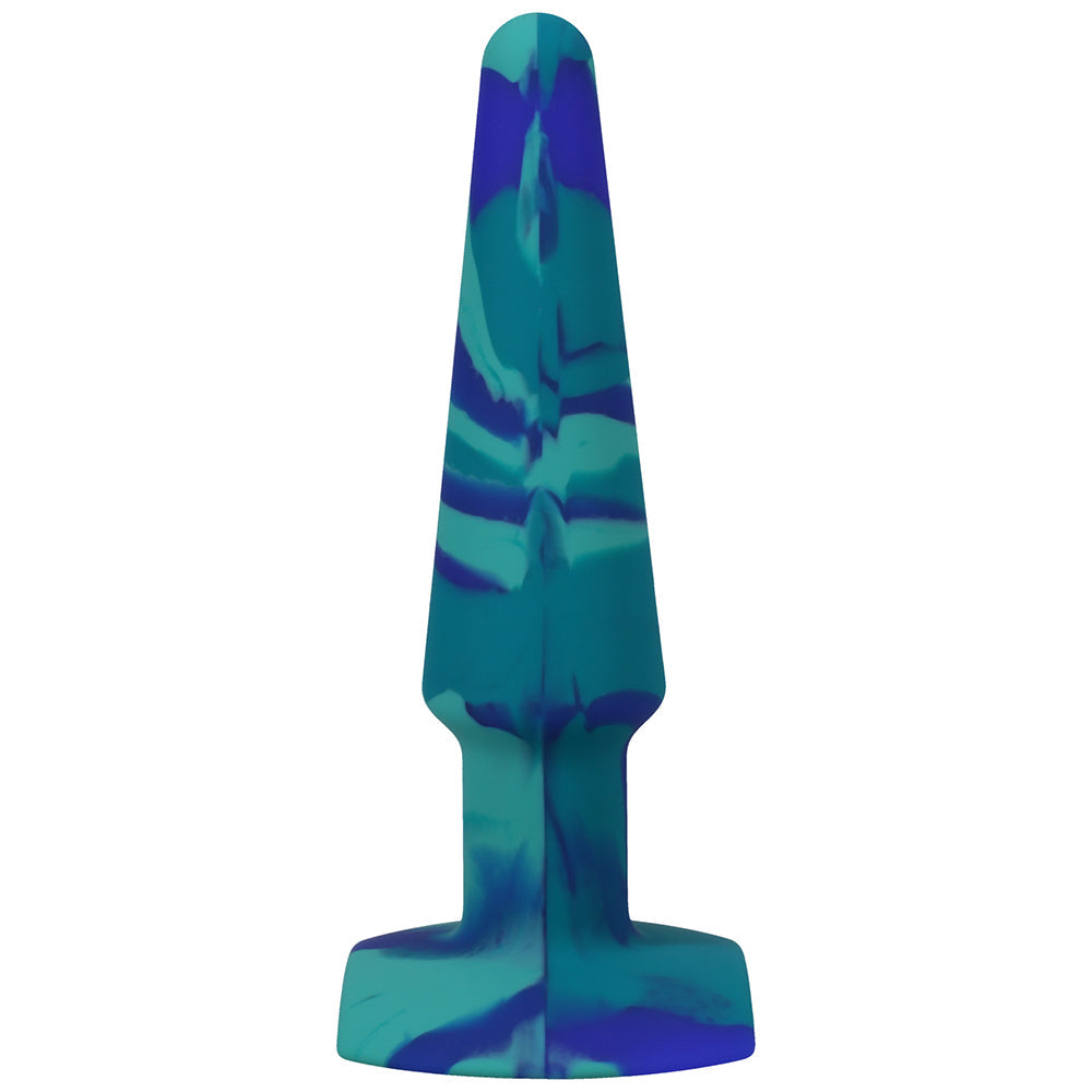 A-Play Groovy Sili Anal Plug 5in Ocean