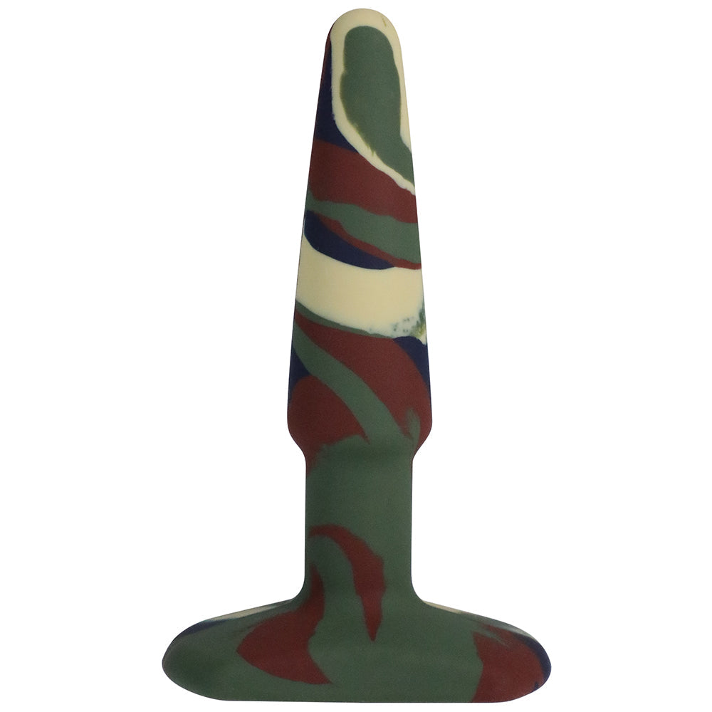 A-Play Groovy Sili Anal Plug 4in Camoufl