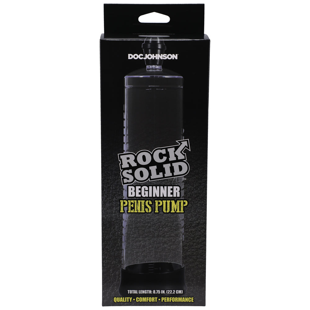 Rock Solid Beginner Penis Pump Black/Cle