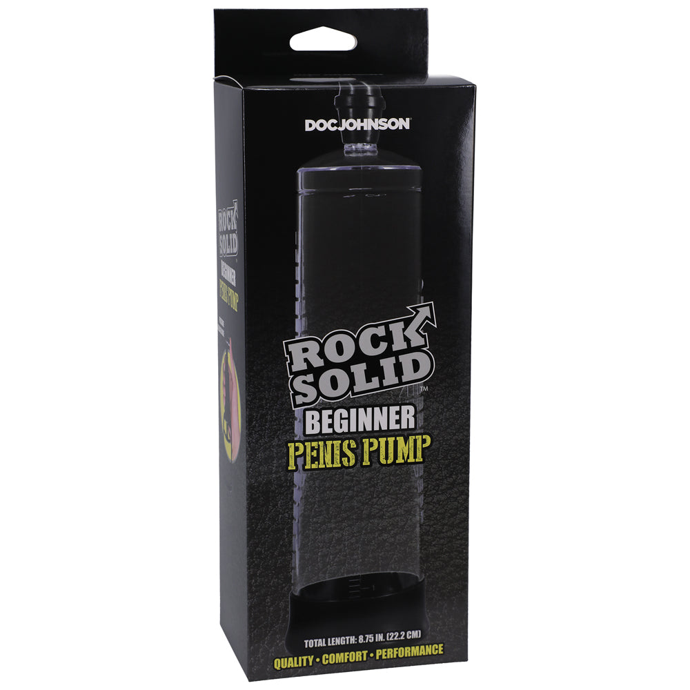 Rock Solid Beginner Penis Pump Black/Cle