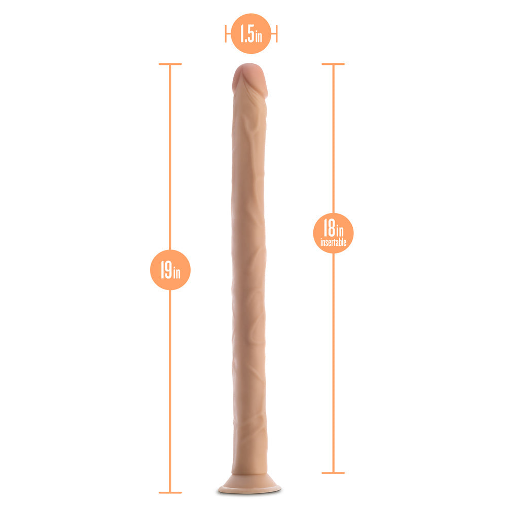 Dr. Skin Dildo 19in Beige