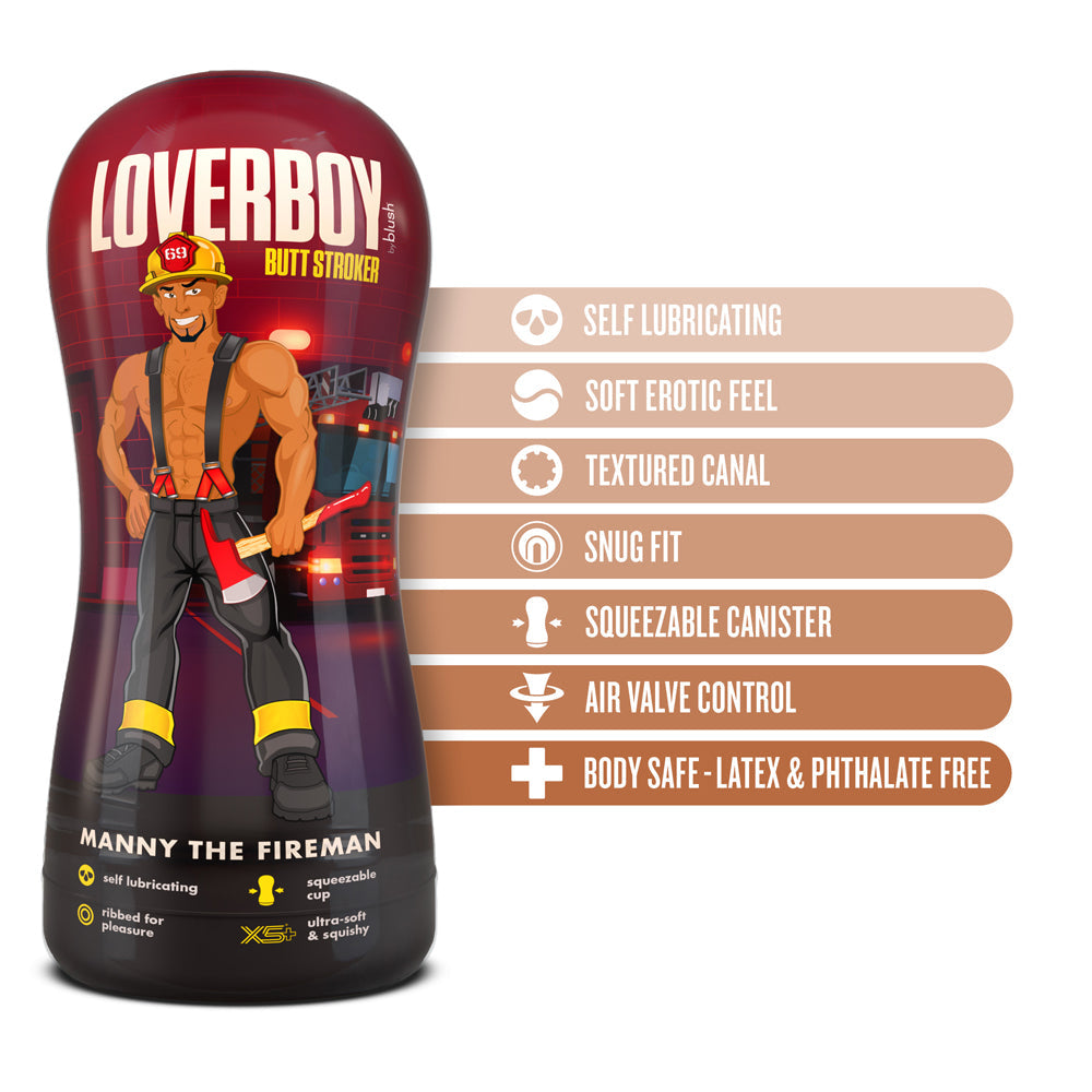 Loverboy The Fireman Self Lube Stroker T