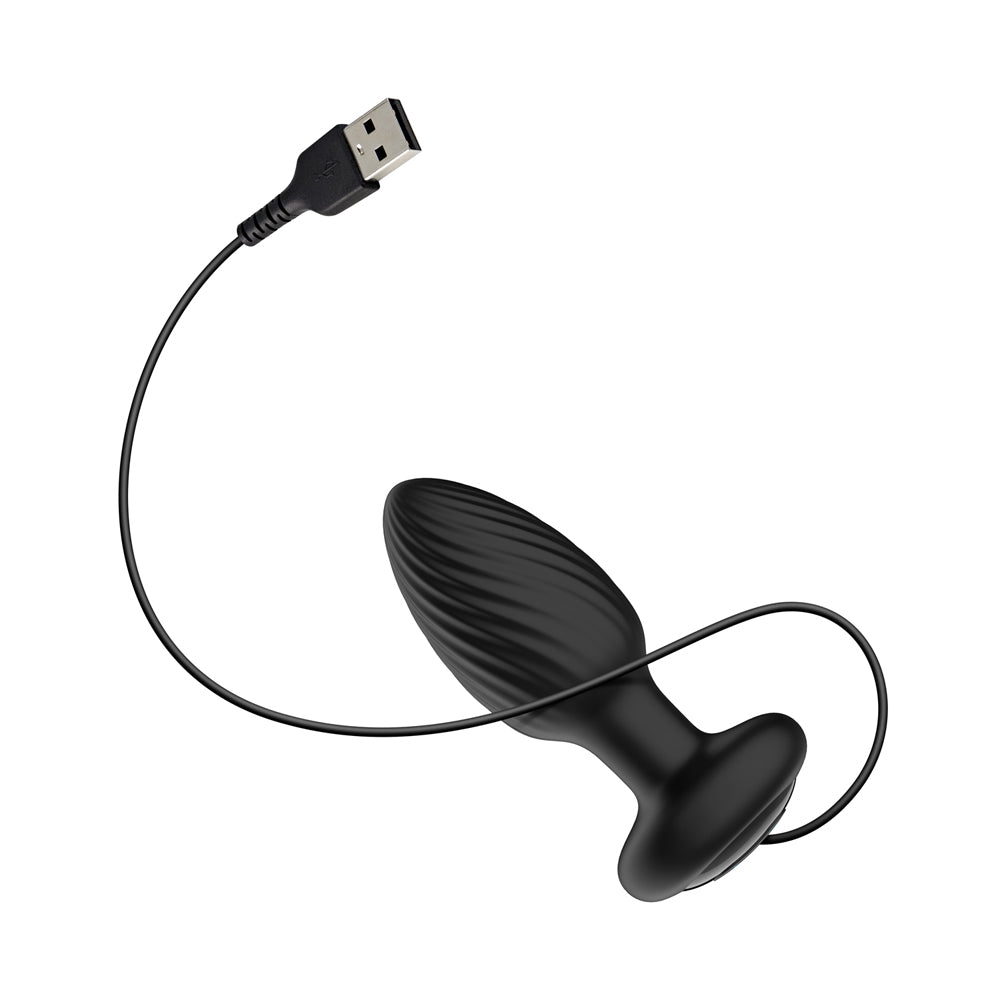 Nexus Tornado Anal Plug w/Remote Black