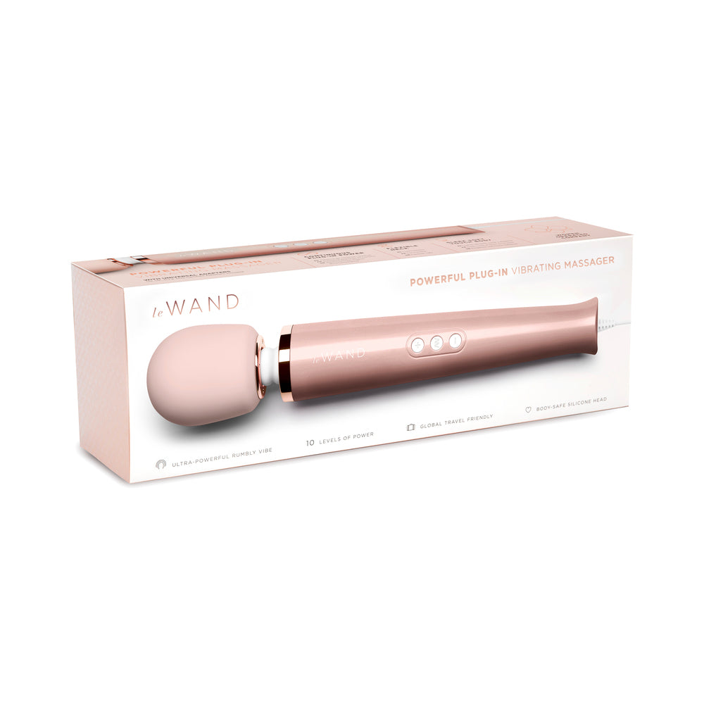 Le Wand Plugin Massager Rose Gold