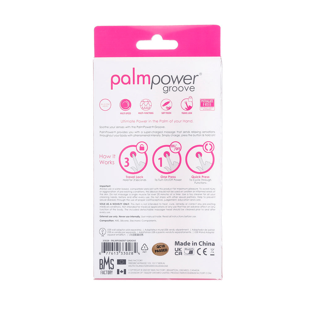 Palmpower Groove Mini Wand Fuchsia