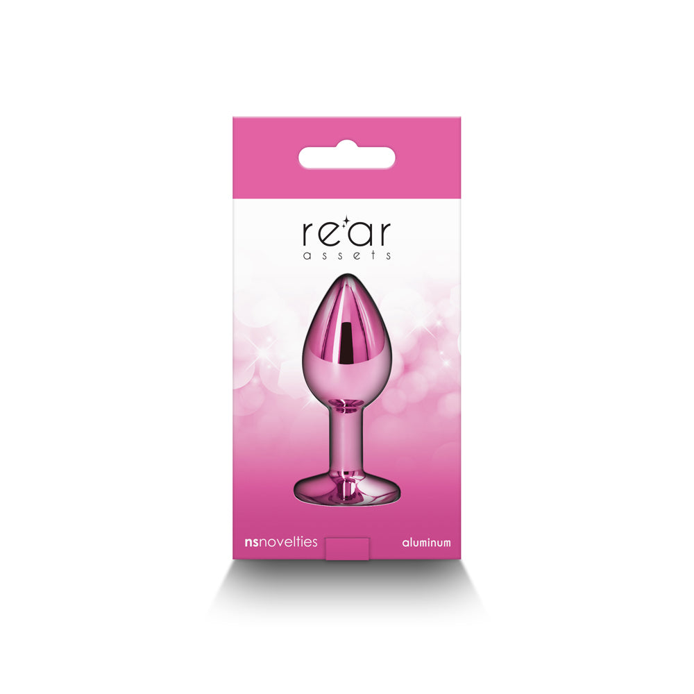 Rear Assets Metal Anal Plug Small Pink