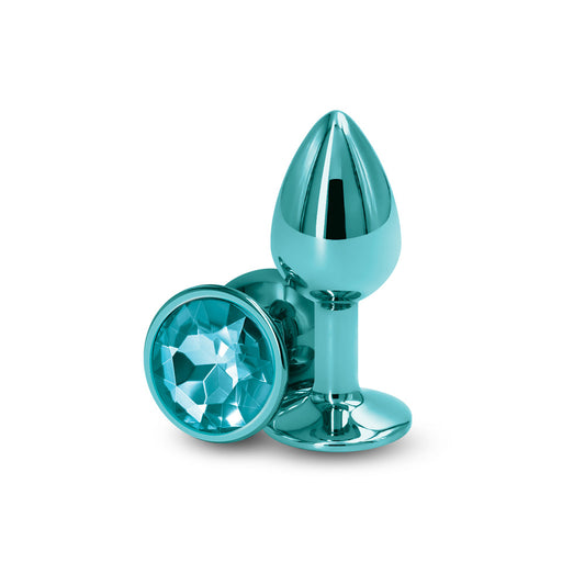 Rear Assets Metal Anal Plug Small Teal