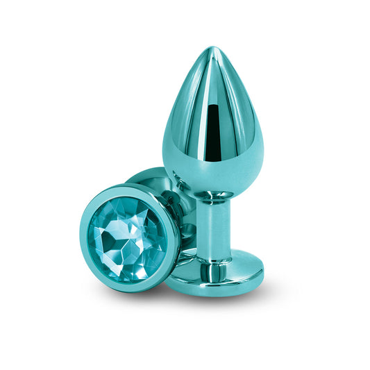 Rear Assets Metal Anal Plug Medium Teal