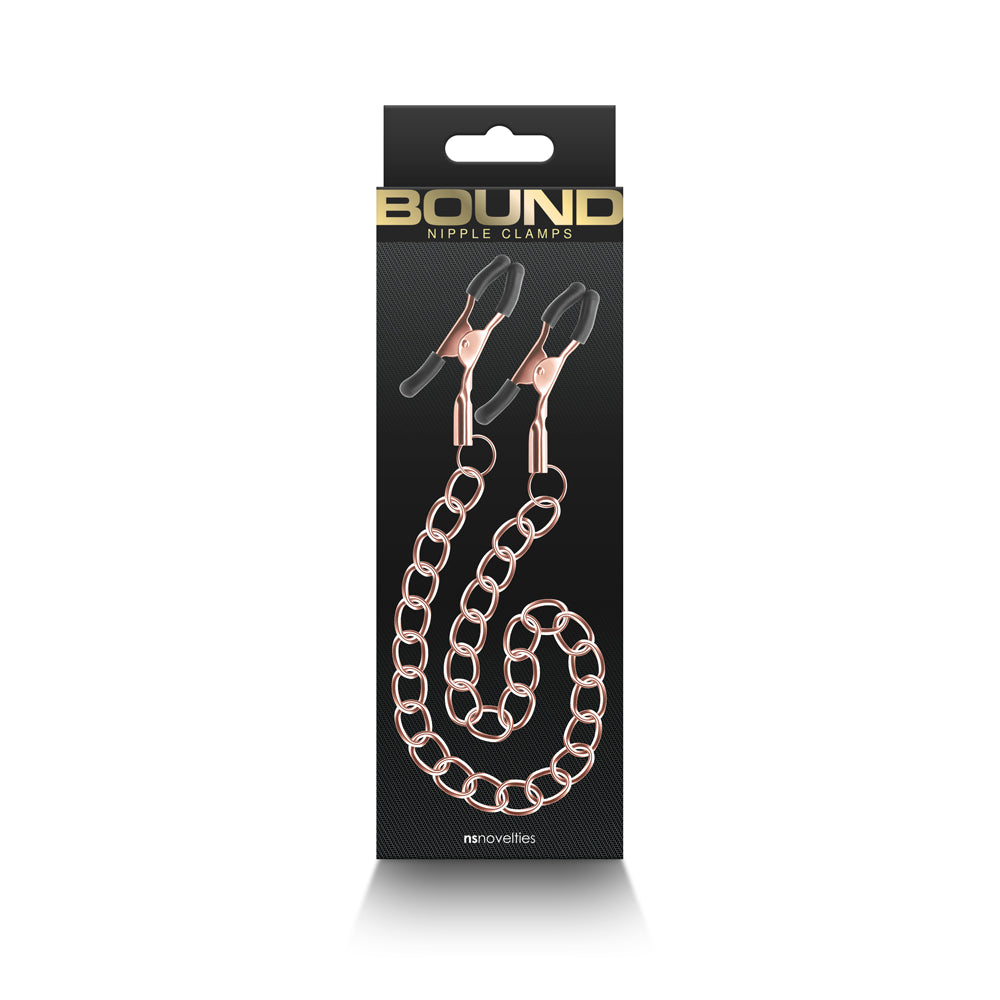 Bound Nipple Clamps DC2 Rose Gold