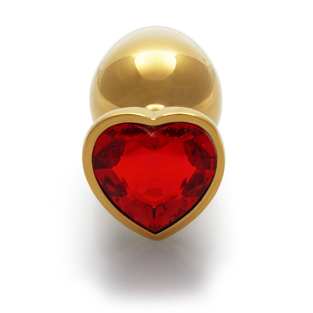 Ouch Heart Gem Butt Plug L Gld/Red