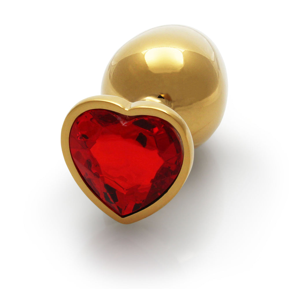 Ouch Heart Gem Butt Plug L Gld/Red