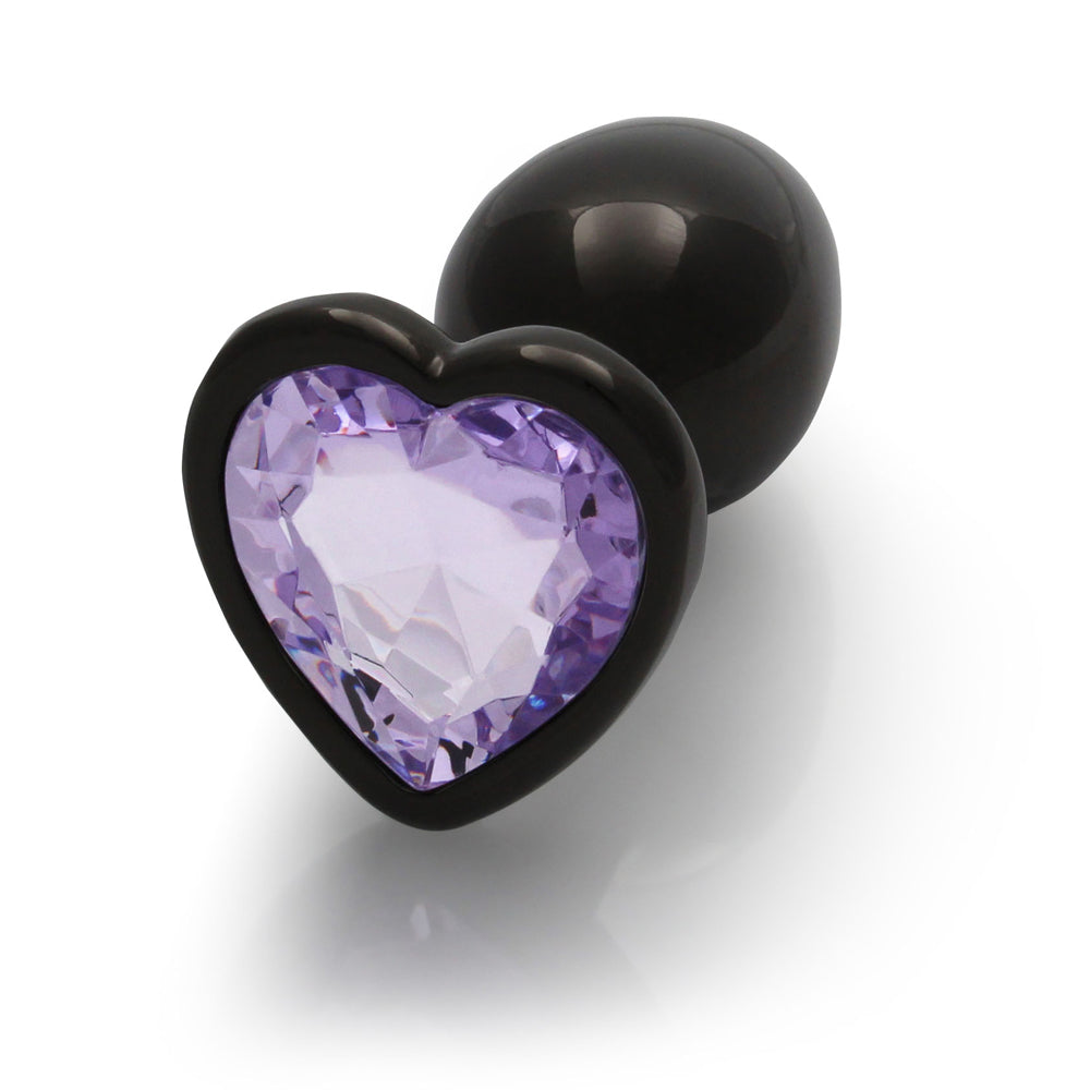 Ouch Heart Gem Butt Plug S Gun/Pur