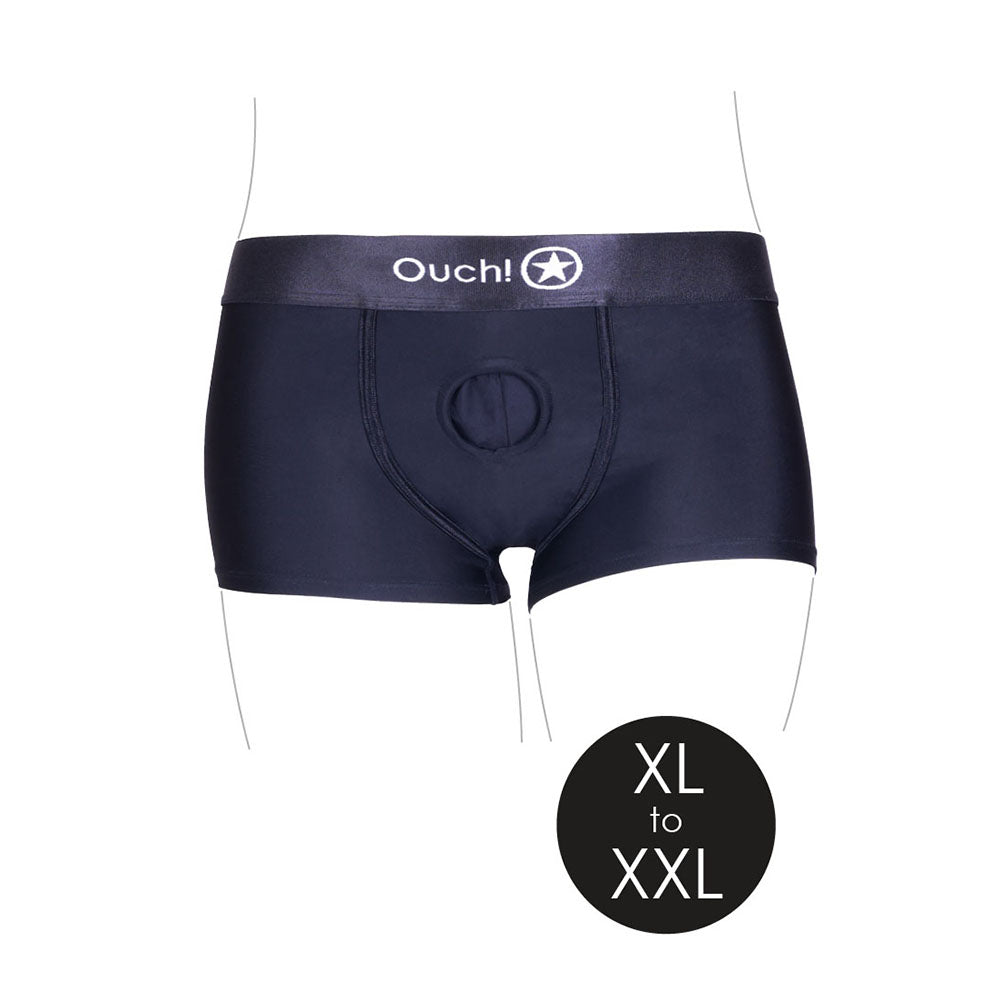 Ouch Vibr Strapon Boxer XL/2XL Blk