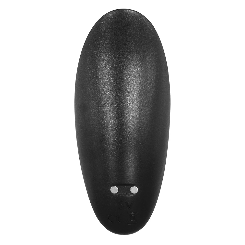 Anillo vibrador para el pene con estimulador Playboy Triple Play, color negro