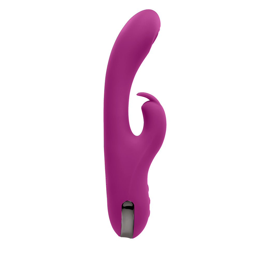 Vibrador de silicona con doble estimulación y recargable Playboy Thumper Wild Star