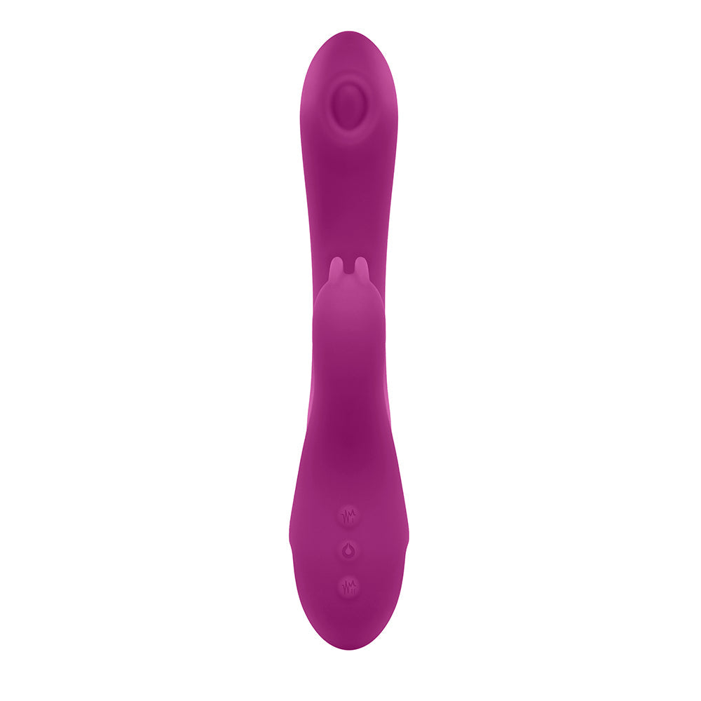 Vibrador de silicona con doble estimulación y recargable Playboy Thumper Wild Star