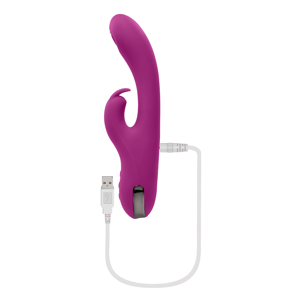 Vibrador de silicona con doble estimulación y recargable Playboy Thumper Wild Star