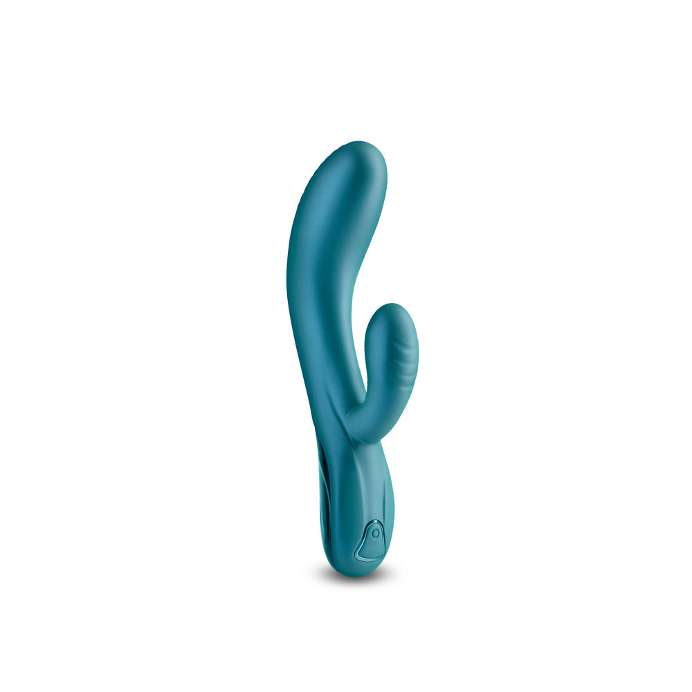 Vibrador conejo Regent de Royals verde metalizado