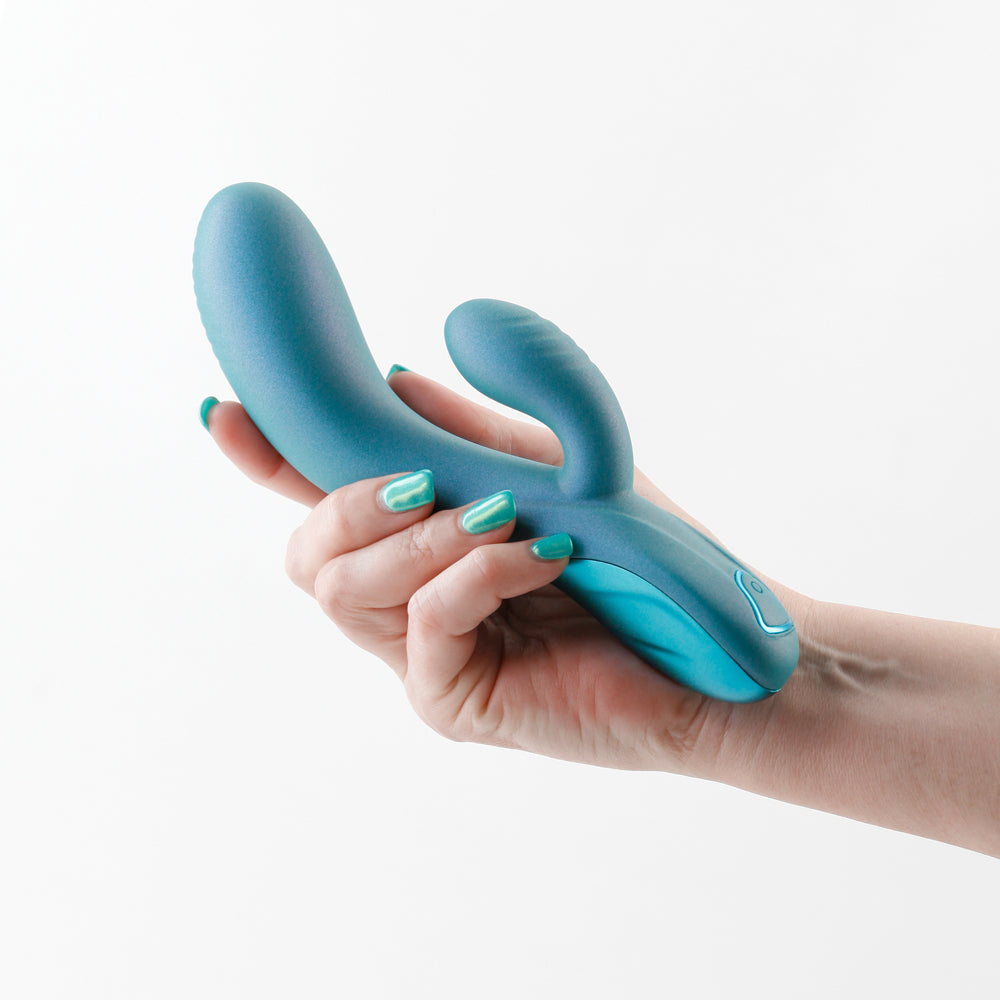 Vibrador conejo Regent de Royals verde metalizado