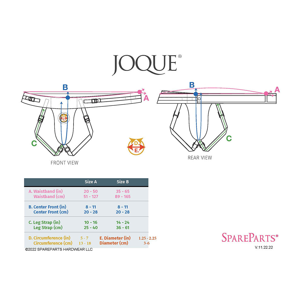 SpareParts Joque Harness Black Size A