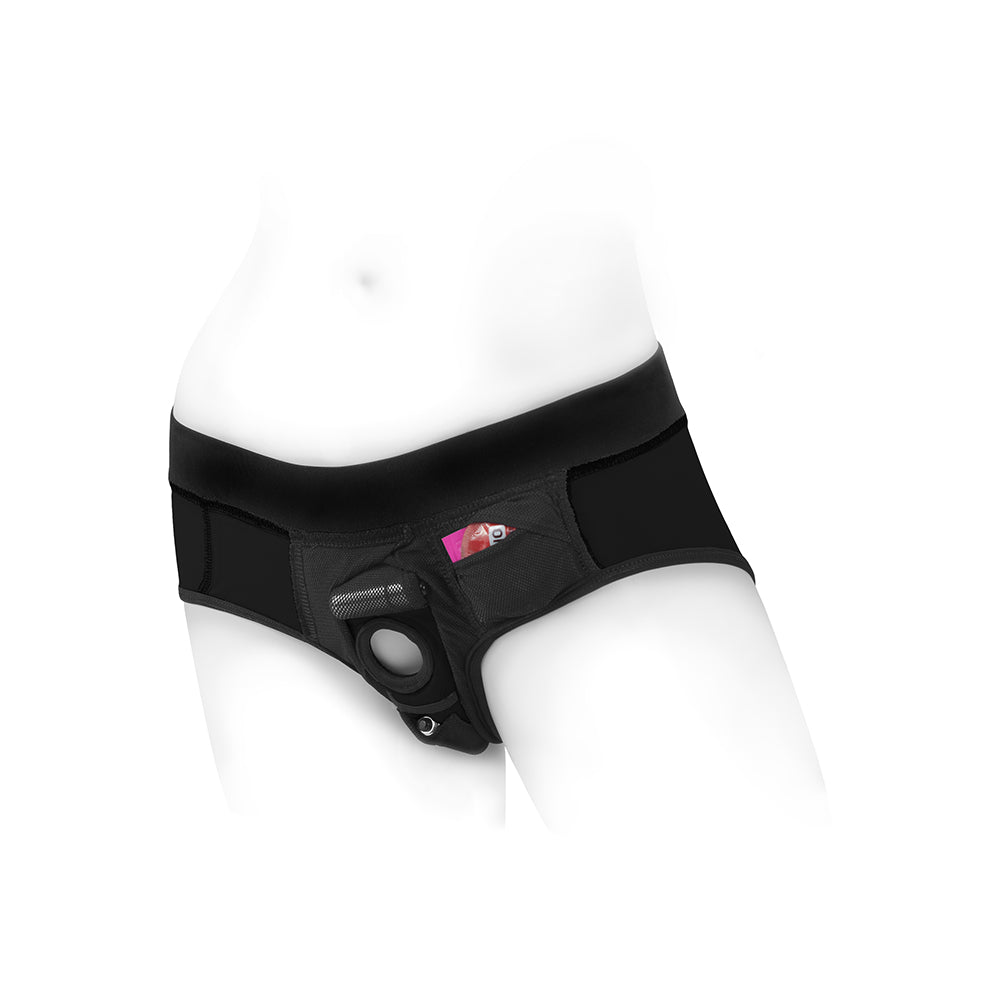 SpareParts Tomboi Nylon Briefs Blk XXS