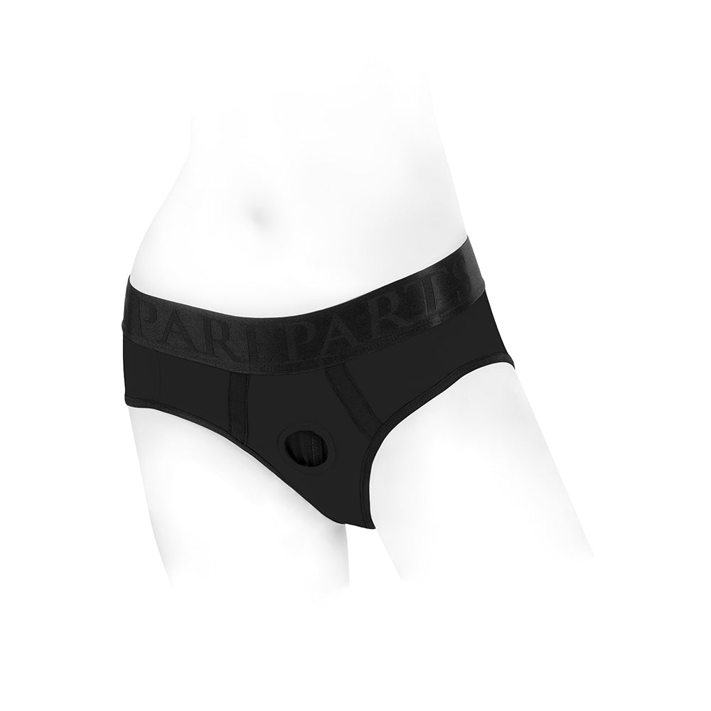 SpareParts Tomboi Nylon Briefs Harness Black Size 2XL