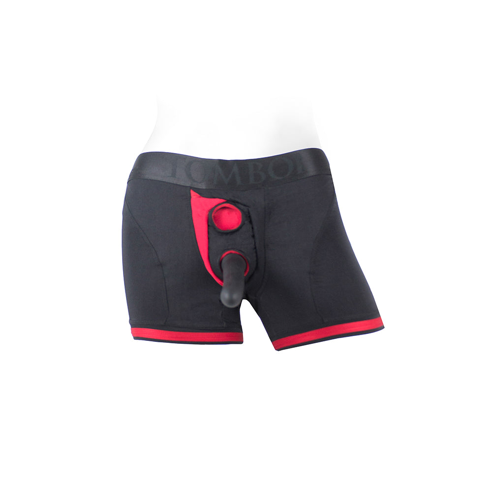 SpareParts Tomboii Nylon Boxer BkRed XXS