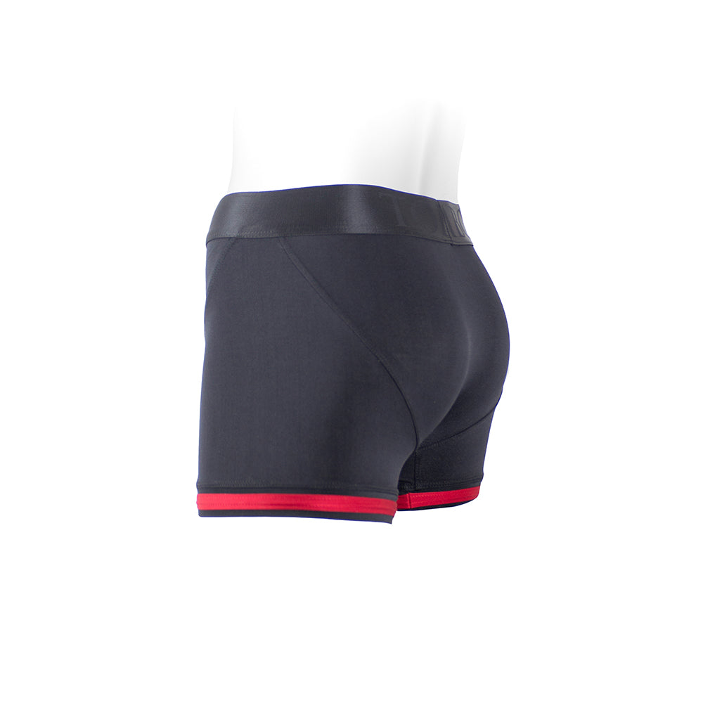 SpareParts Tomboii Nylon Boxer BlkRed S