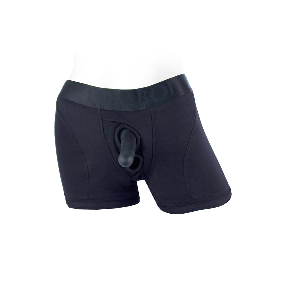 SpareParts Tomboii Rayon Boxer Briefs Arnés Negro Talla XS