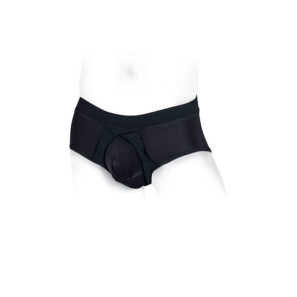 SpareParts Pete Briefs Nylon Packing Underwear Black Size L