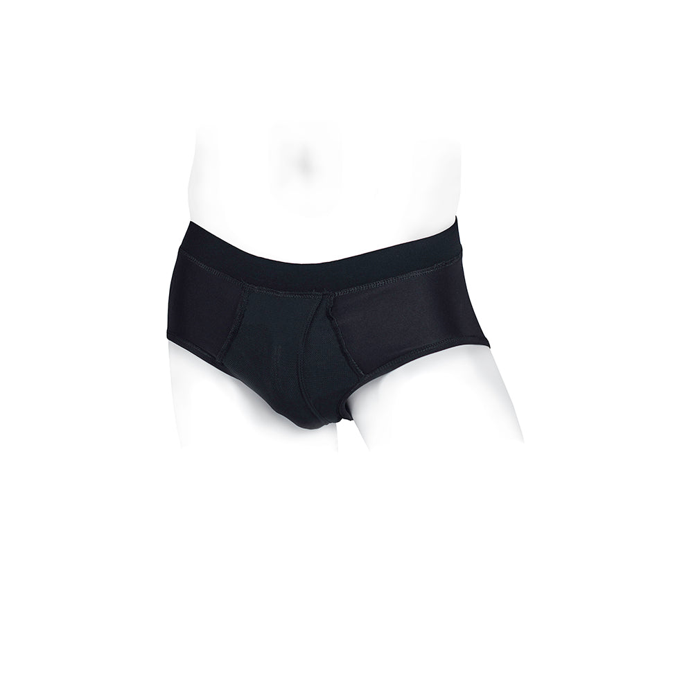 SpareParts Pete Briefs Nylon Packing Underwear Black Size L