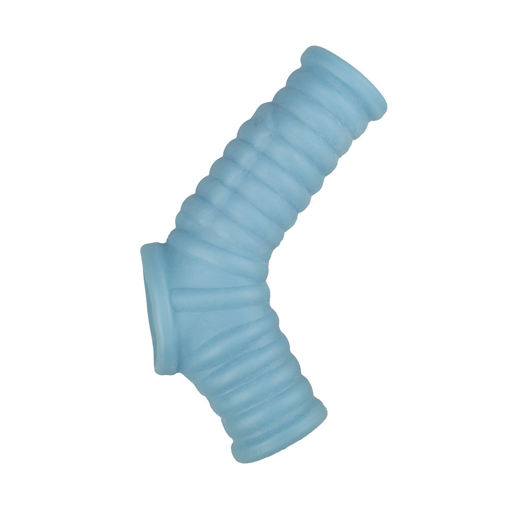 Vibrating Power Sleeve Ribbed Fit Blue