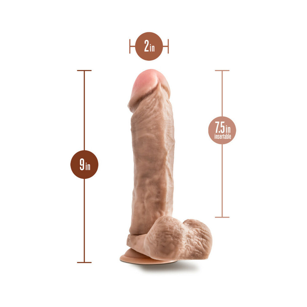 Dr. Skin Mr. Magic Dildo/Ball 9in Beige