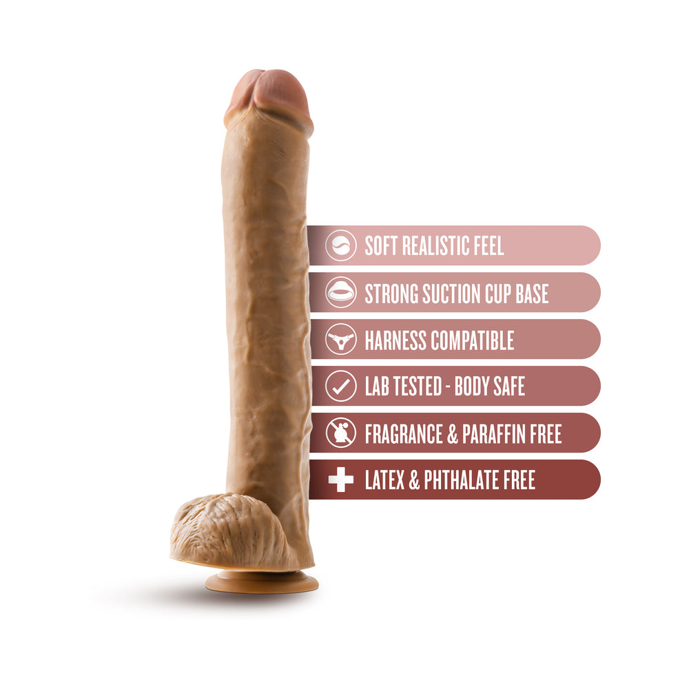 Dr. Skin Dr. Michael Dildo/Ball 14in Tan