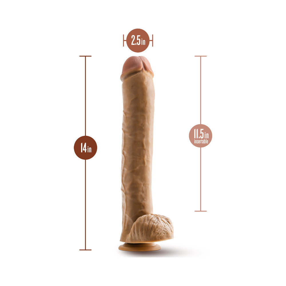 Dr. Skin Dr. Michael Dildo/Ball 14in Tan