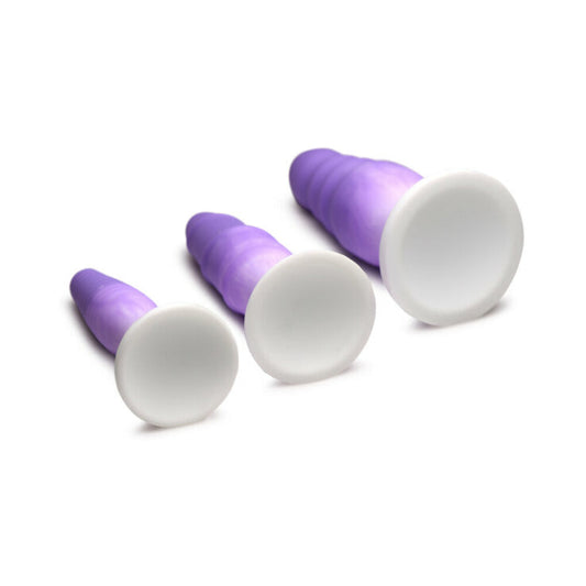 Simply Sweet Silicone Butt Plug Set Purp