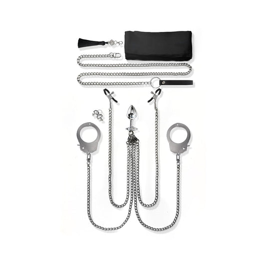 Nixie Metal Bondage Kit 7 Pieces Silver