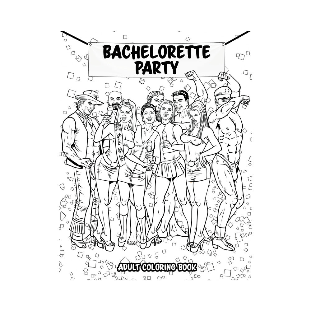 Bachelorette Party Coloring Book