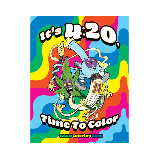 Son las 4:20, hora de colorear el libro para colorear