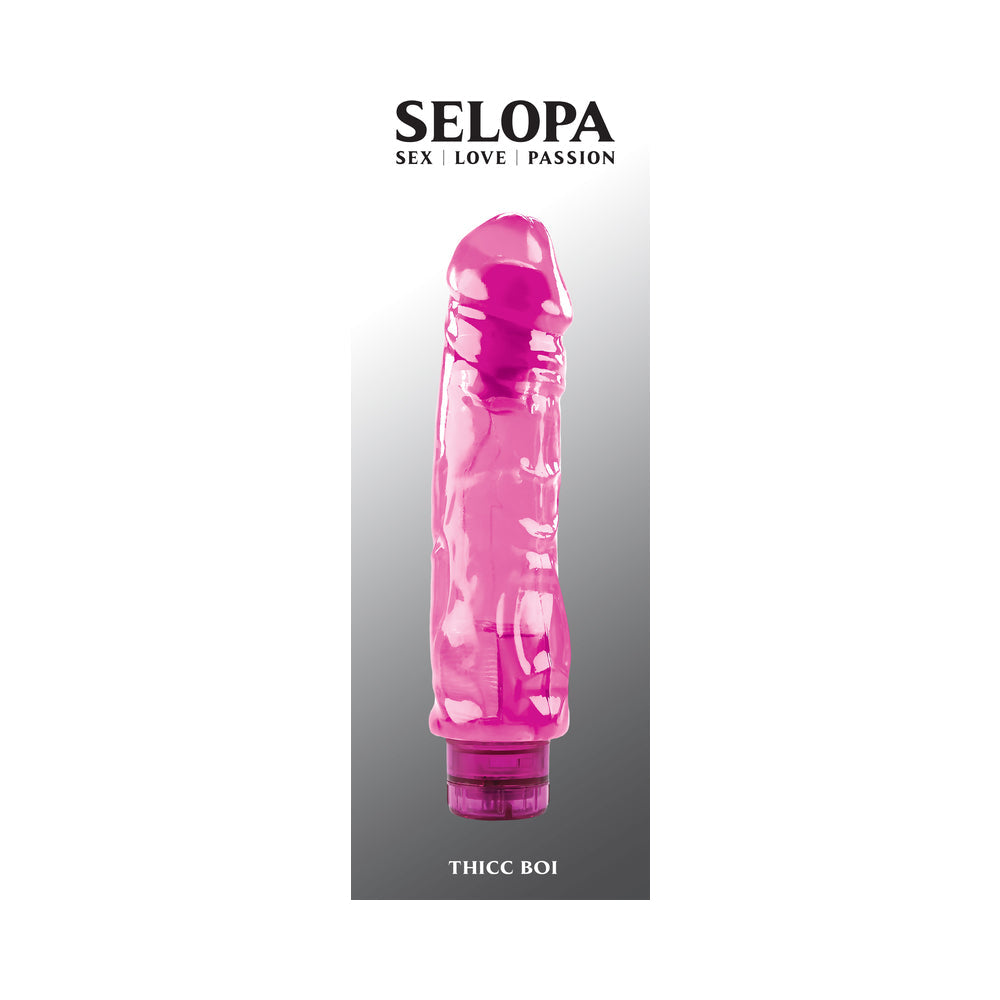 Vibrador de goma rosa Selopa Thicc Boi