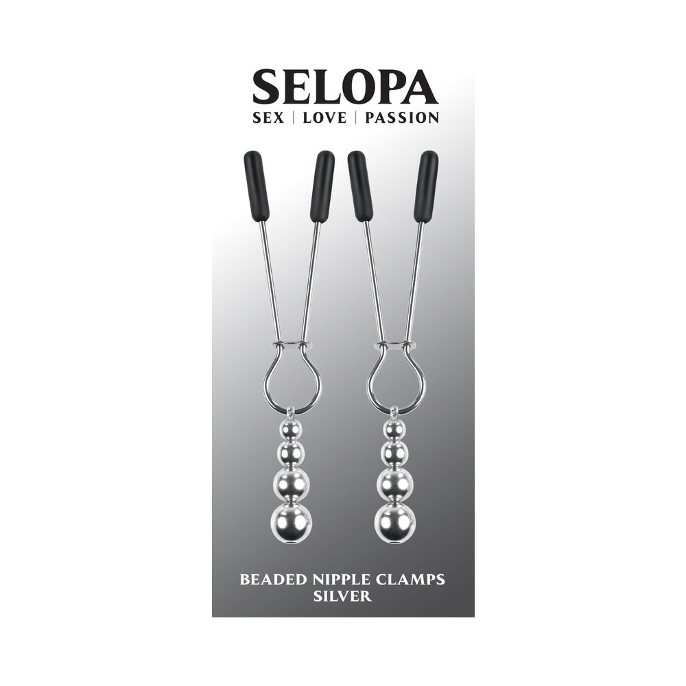 Selopa Beaded Nipple Clamps S.S. Silver