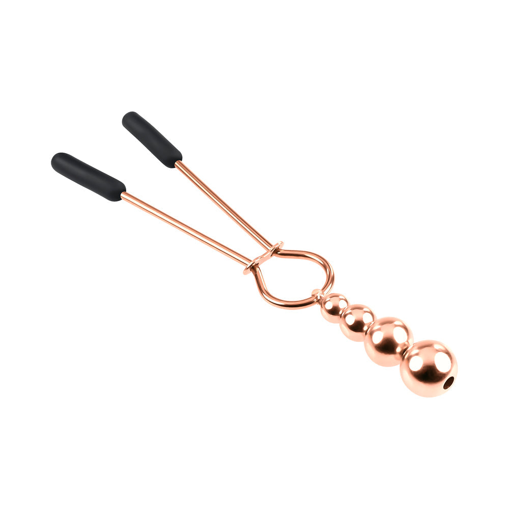 Selopa Beaded Nipple Clamps S.S. Rose Go