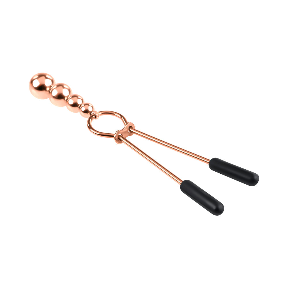 Selopa Beaded Nipple Clamps S.S. Rose Go