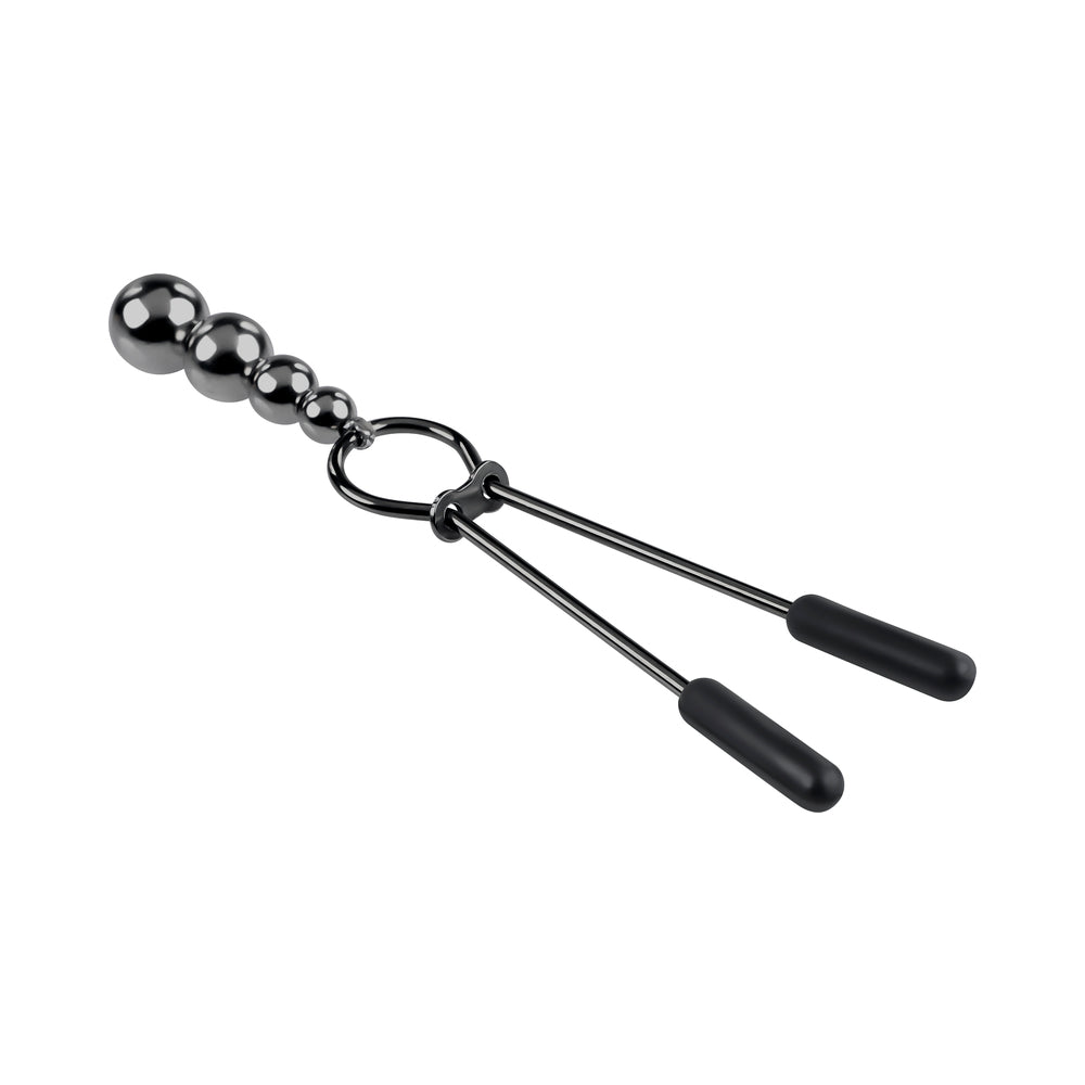 Selopa Beaded Nipple Clamps S.S. Bk Chro