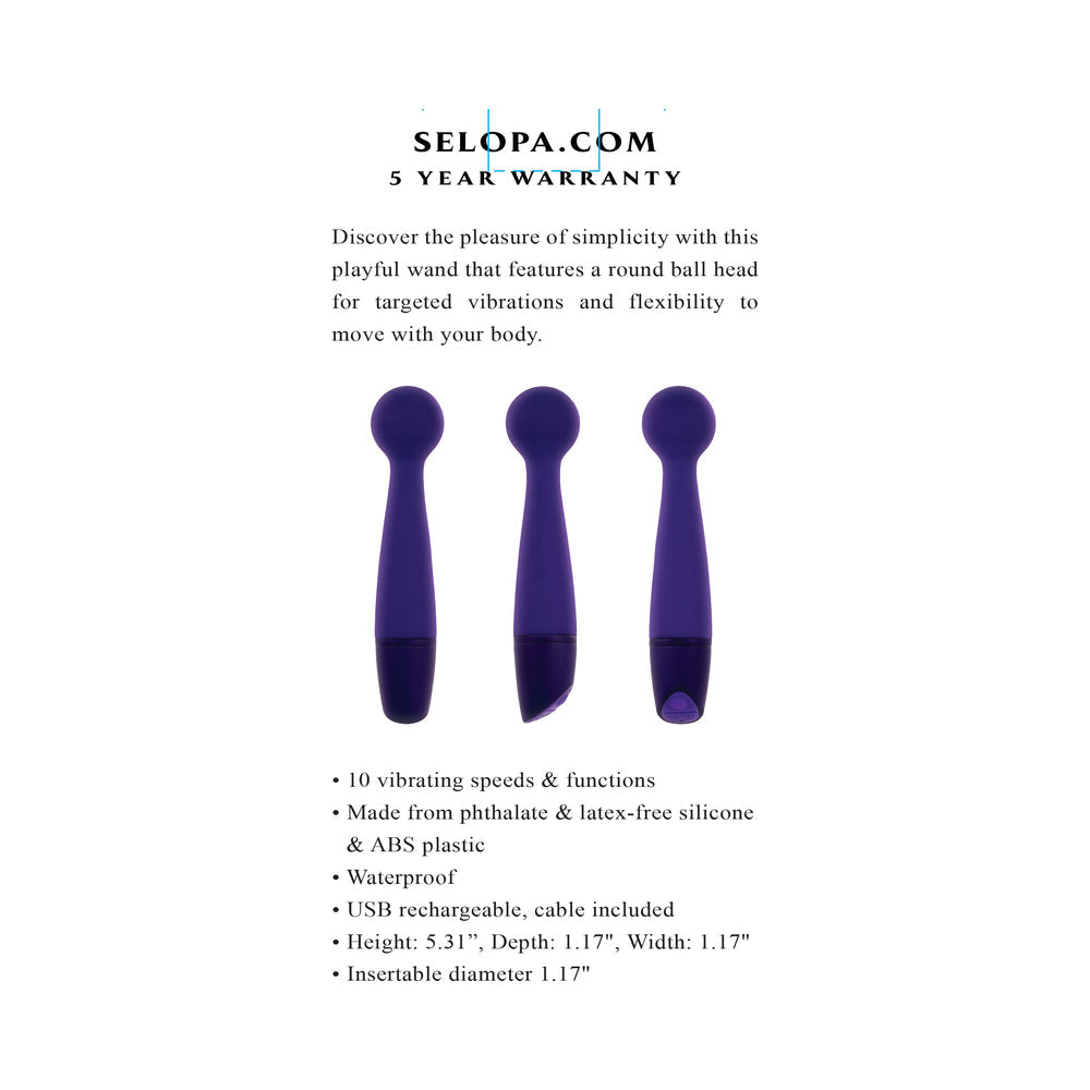 Selopa Gumball Rechargeabl Slim Wand Pu