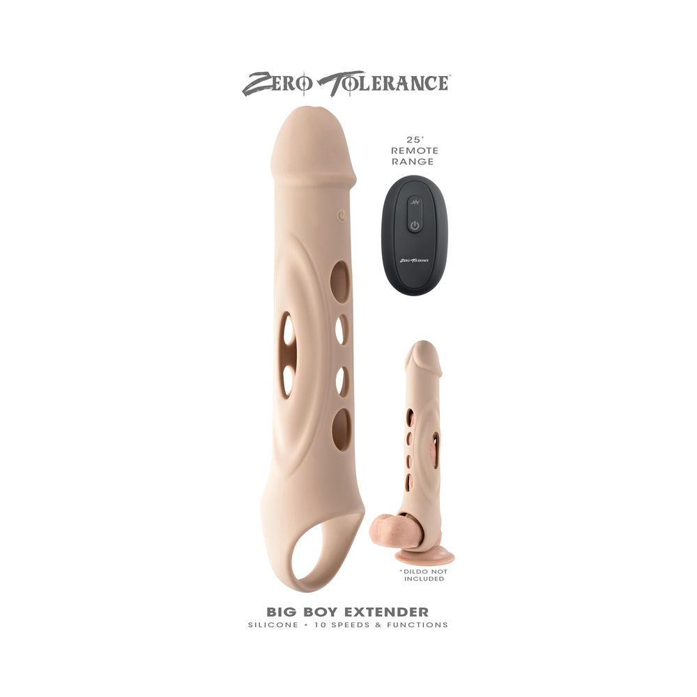Zero Tolerance Big Boy Extender Rechargeable Extension with Remote Silicone Light