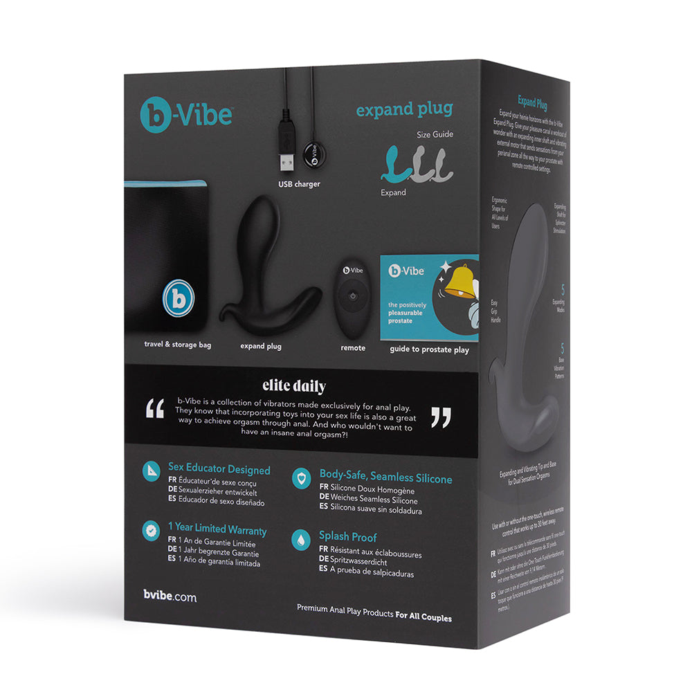 b-Vibe Expand Plug Black